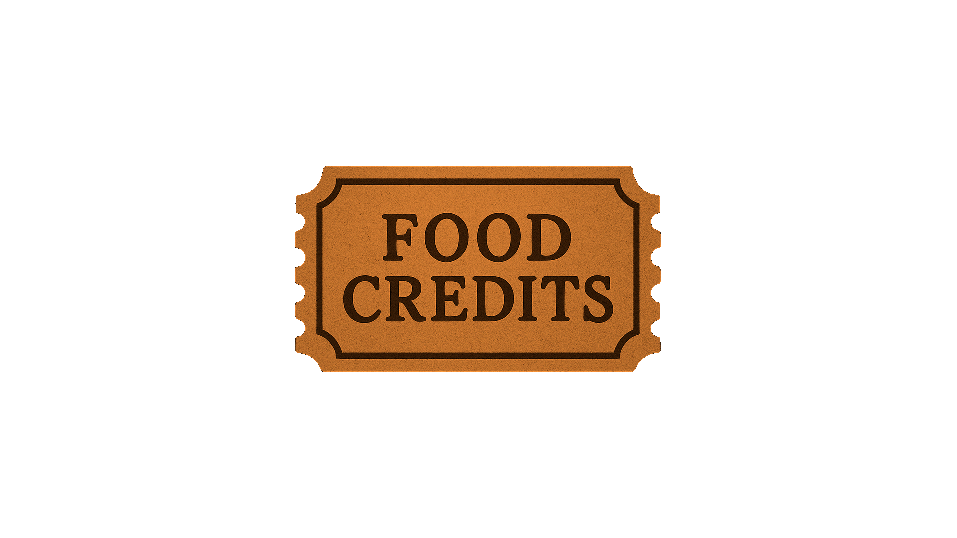 Food Credits ticket icon