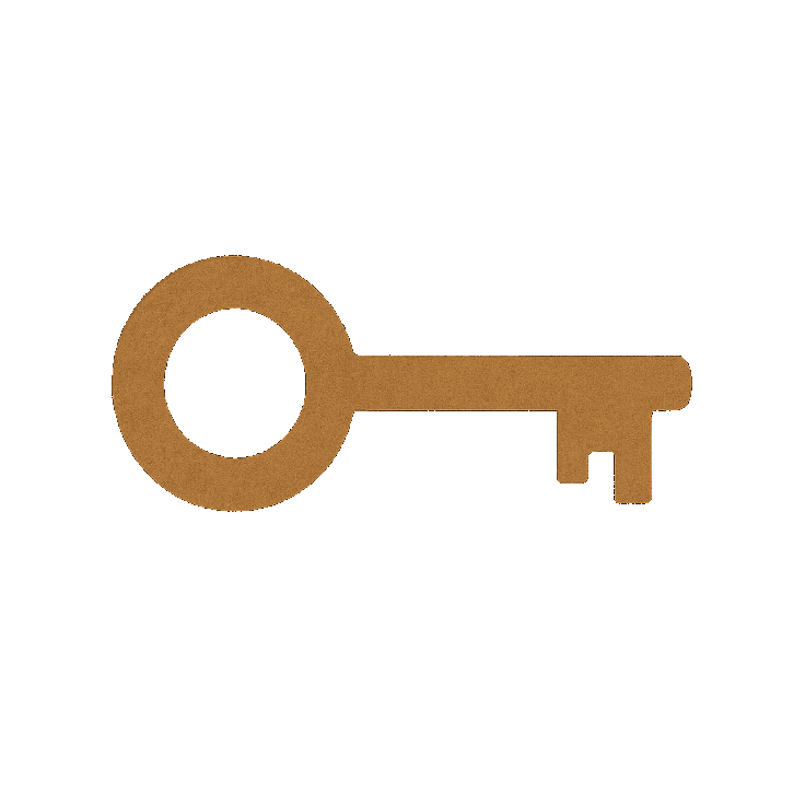 Rusty key icon